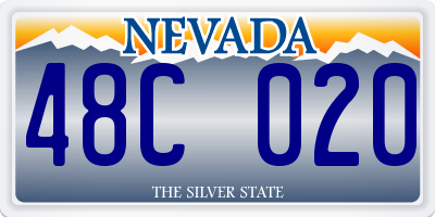 NV license plate 48C020