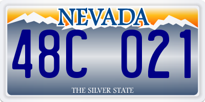 NV license plate 48C021