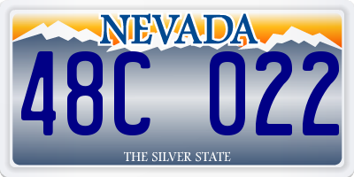 NV license plate 48C022