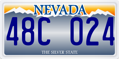 NV license plate 48C024