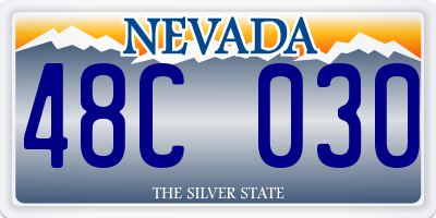 NV license plate 48C030