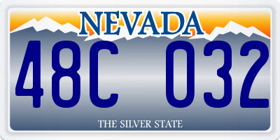 NV license plate 48C032