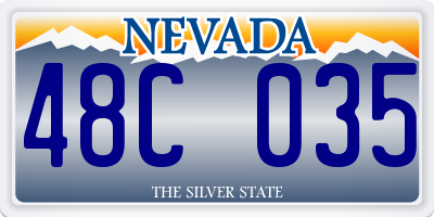 NV license plate 48C035