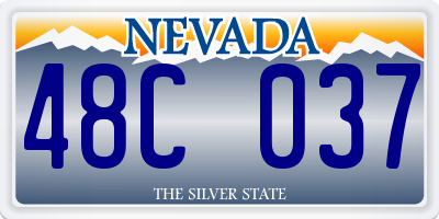 NV license plate 48C037