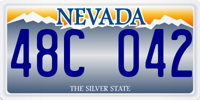 NV license plate 48C042