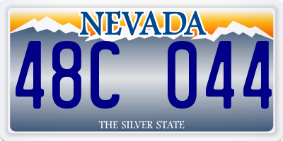 NV license plate 48C044