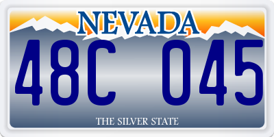 NV license plate 48C045