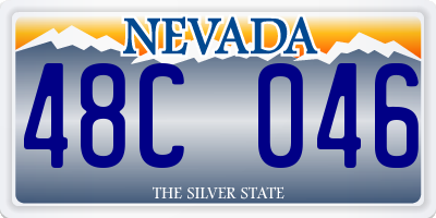 NV license plate 48C046