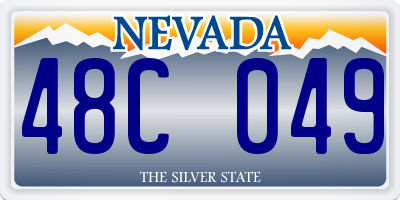 NV license plate 48C049
