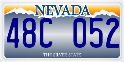NV license plate 48C052