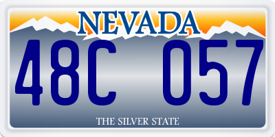 NV license plate 48C057