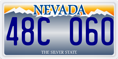 NV license plate 48C060