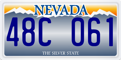 NV license plate 48C061