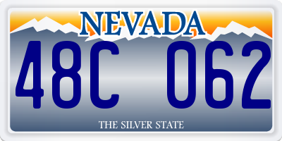 NV license plate 48C062