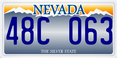 NV license plate 48C063