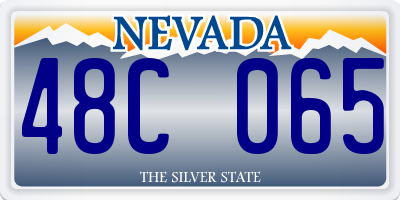 NV license plate 48C065