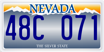 NV license plate 48C071