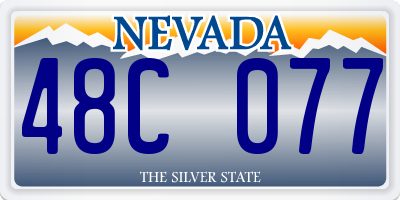 NV license plate 48C077