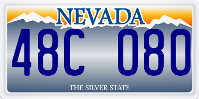 NV license plate 48C080