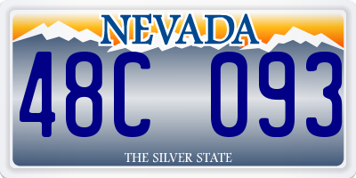 NV license plate 48C093