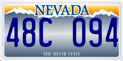 NV license plate 48C094