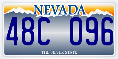 NV license plate 48C096