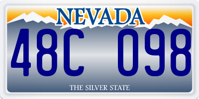 NV license plate 48C098