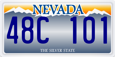 NV license plate 48C101