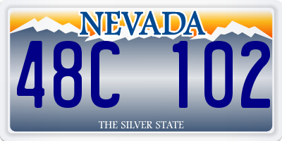 NV license plate 48C102