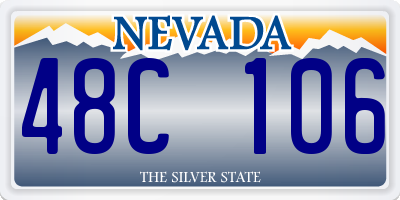 NV license plate 48C106