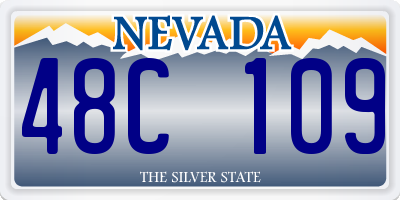 NV license plate 48C109
