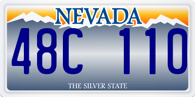 NV license plate 48C110