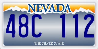 NV license plate 48C112