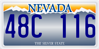 NV license plate 48C116