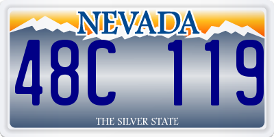 NV license plate 48C119