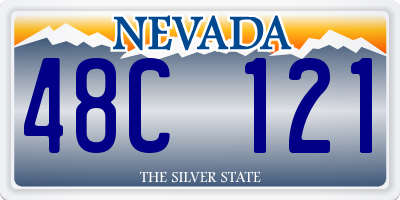 NV license plate 48C121