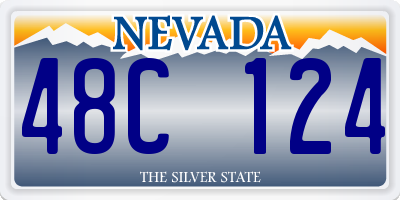 NV license plate 48C124