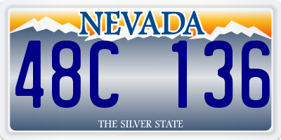 NV license plate 48C136