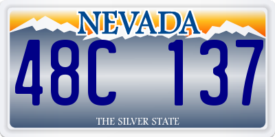 NV license plate 48C137