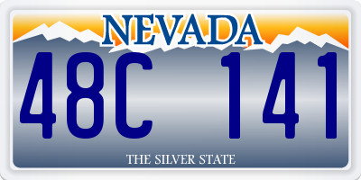 NV license plate 48C141