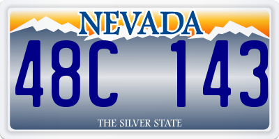 NV license plate 48C143