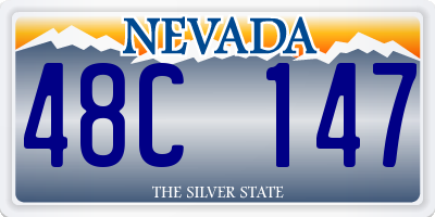 NV license plate 48C147