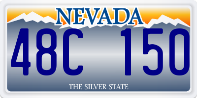 NV license plate 48C150