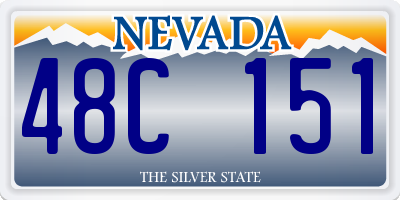 NV license plate 48C151