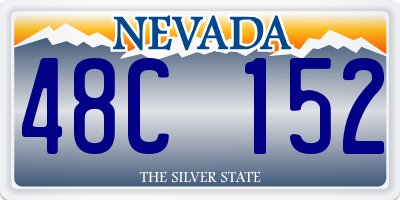 NV license plate 48C152