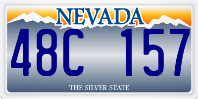 NV license plate 48C157