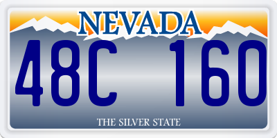 NV license plate 48C160