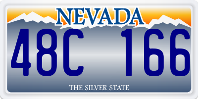NV license plate 48C166