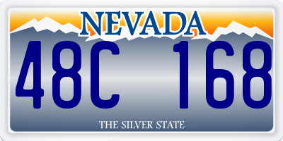 NV license plate 48C168