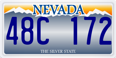 NV license plate 48C172